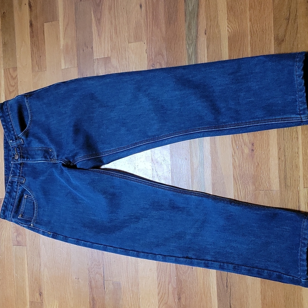 Fashion Jeans Fleece Lined Straight Leg Jeans